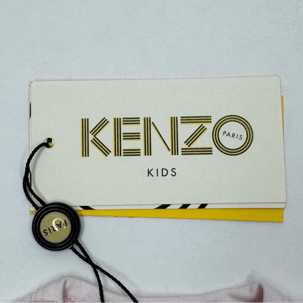 NWT KENZO Baby Elephant Logo 2 Piece Set Top Leggings Pink Reversible Size 3M - Picture 5 of 16